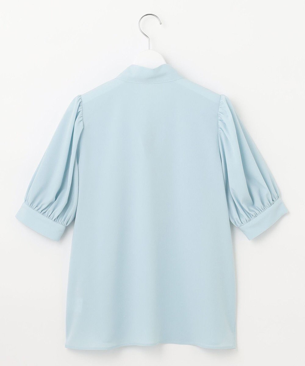 Feroux 【大好評につき追加生産・新色登場】リボンタイパフスリーブ半袖 ブラウス 