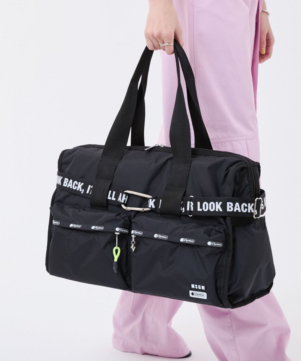 LeSportsac MSGM CARGO DUFFEL/ダッフルブラック 