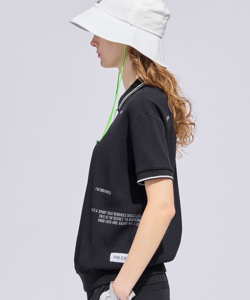 PW CIRCULUS 【WOMEN】ワッフルハーフジップポロ 2026年モデル ゴルフウェア レディース 