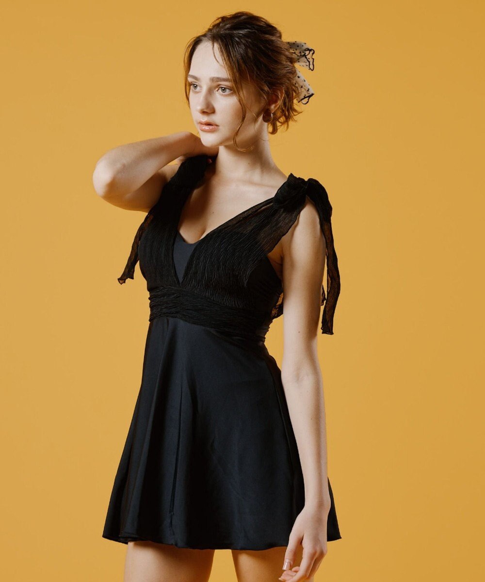 San-ai Resort（三愛水着楽園） 【WEB限定】Aラインワンピース2点セット水着 