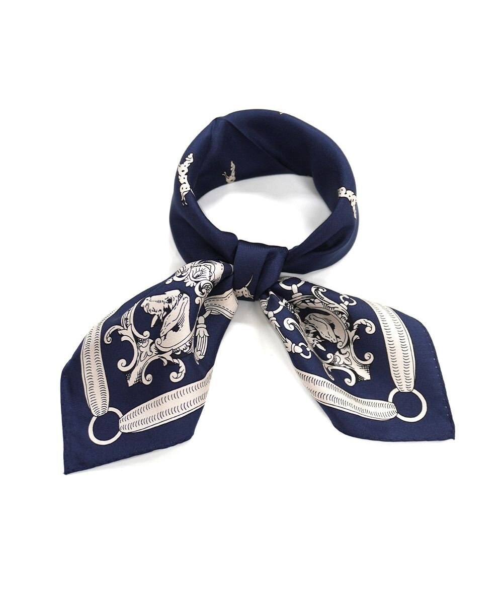 Marca 【Marcaオリジナル】ドッグ 小判 シルクツイル スカーフ 