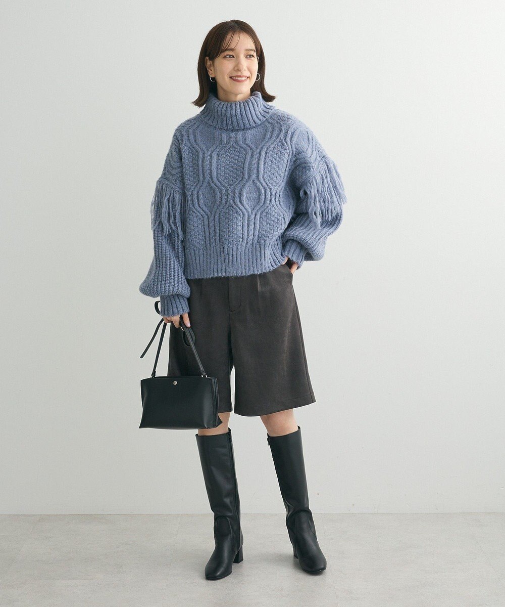 Green Parks ・ｓｗｉｎｇ　ｂｙ　フリンジタートルニット 