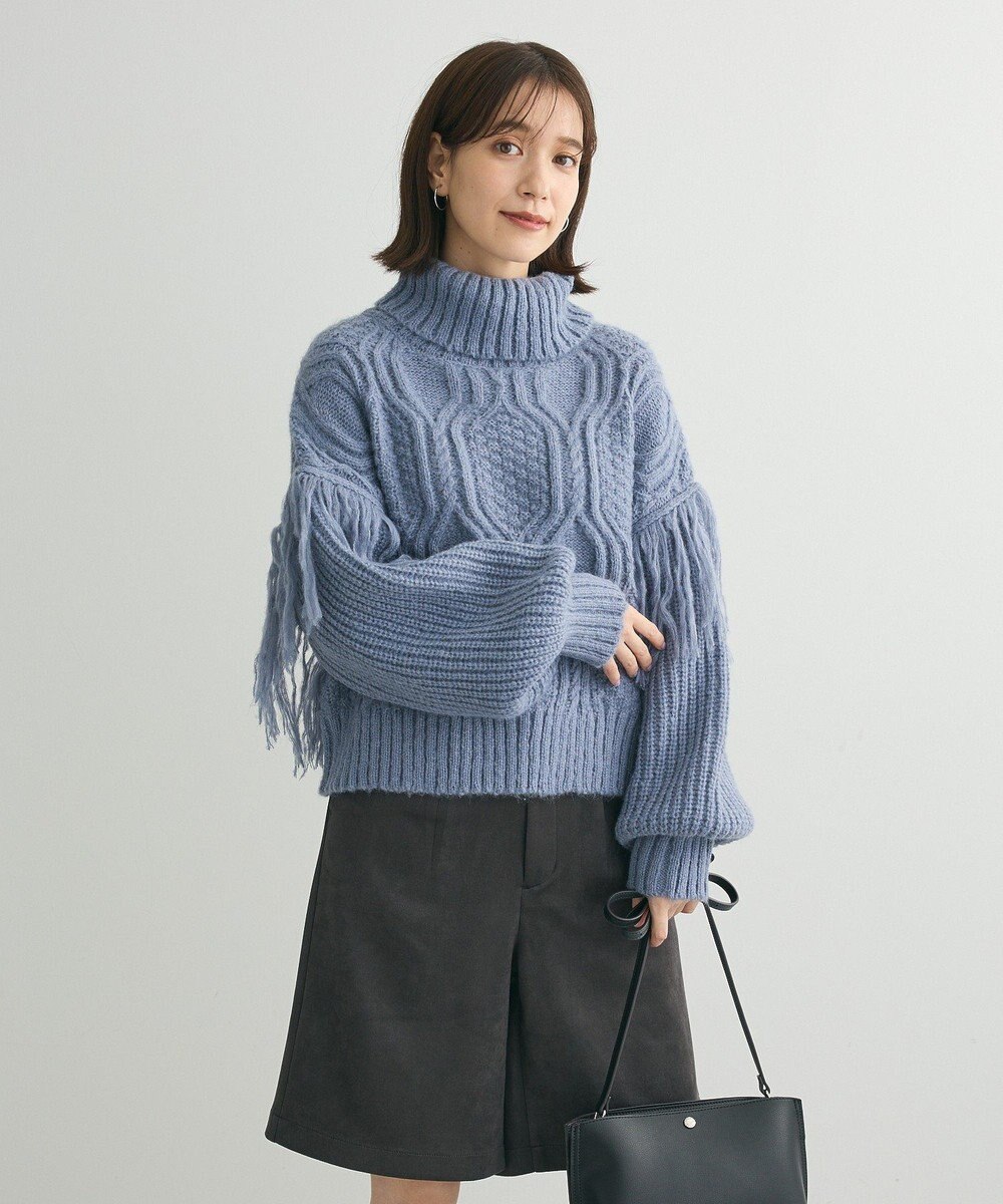 Green Parks ・ｓｗｉｎｇ　ｂｙ　フリンジタートルニット 