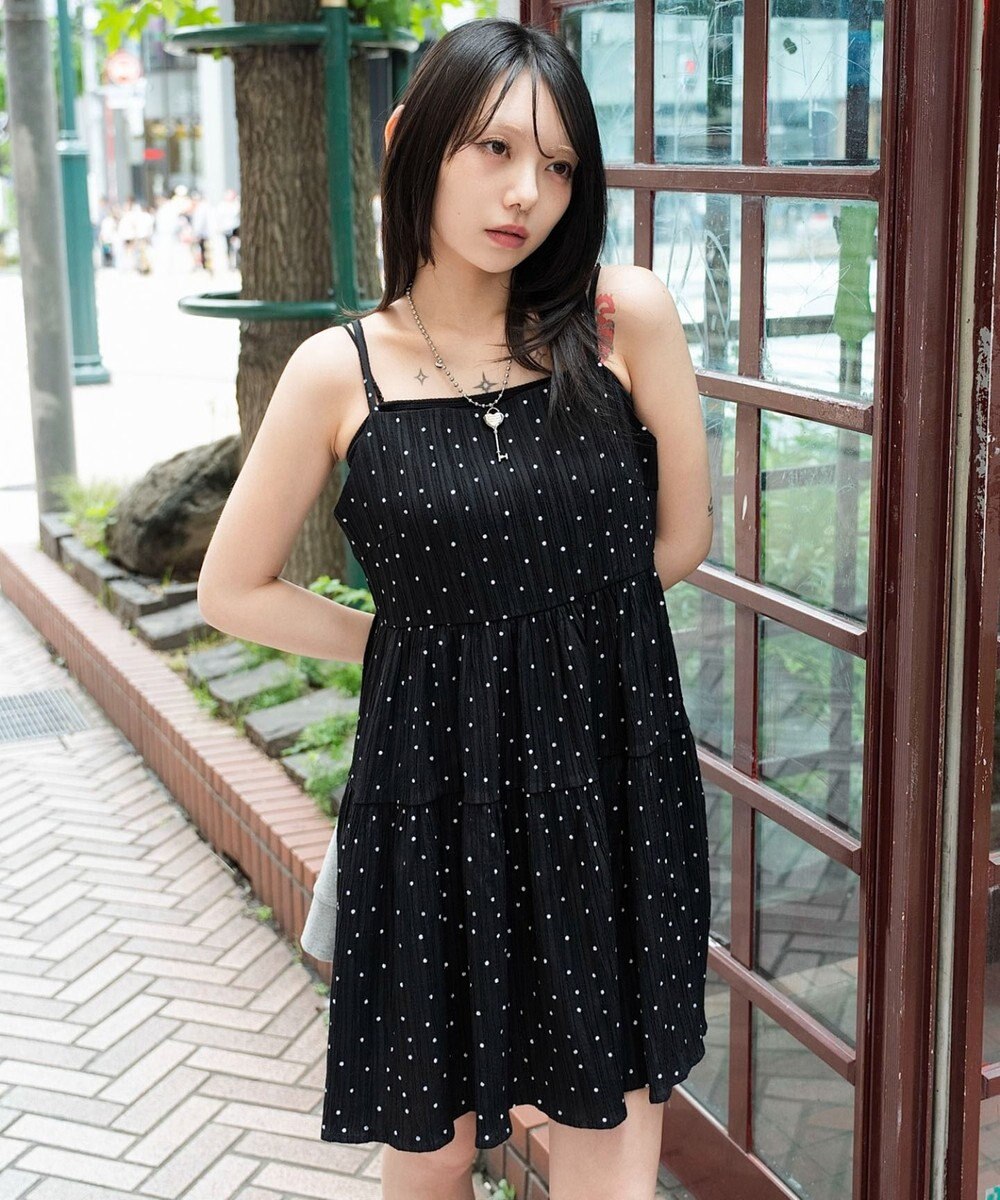 WEGO ティアードキャミワンピース 