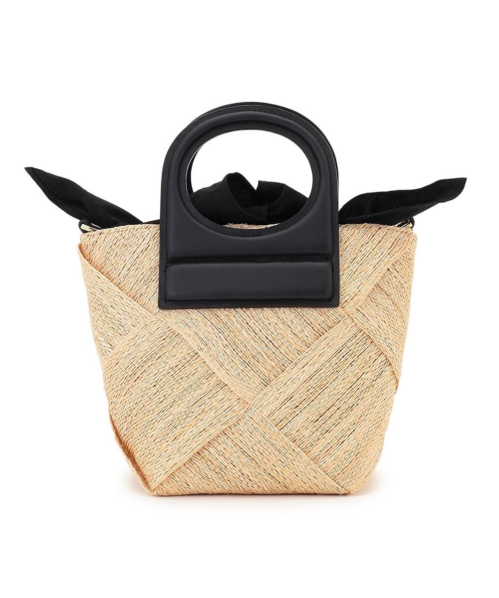 23区 VIOLAd'ORO アバカメッシュ レザーハンドル バケツバッグ 