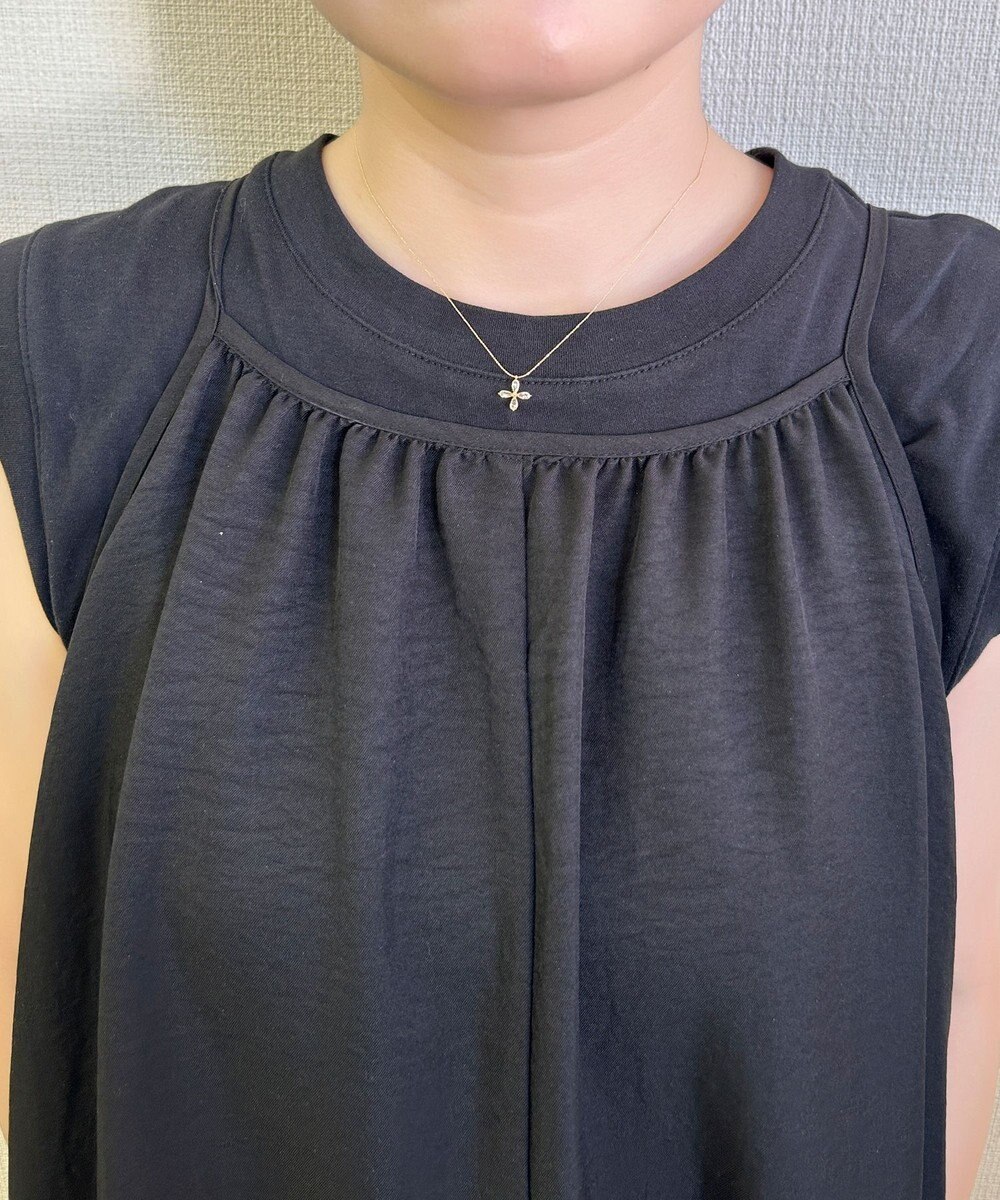 Phoebe 【金属アレルギー対応】フォーペタルズビジューネックレス/ニッケルフリー ゴールド 