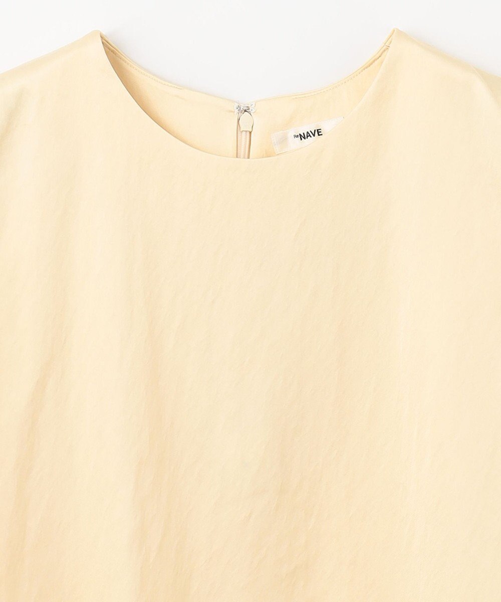 NAVE 【ReNAVE　洗える】グロスサテンブラウス 