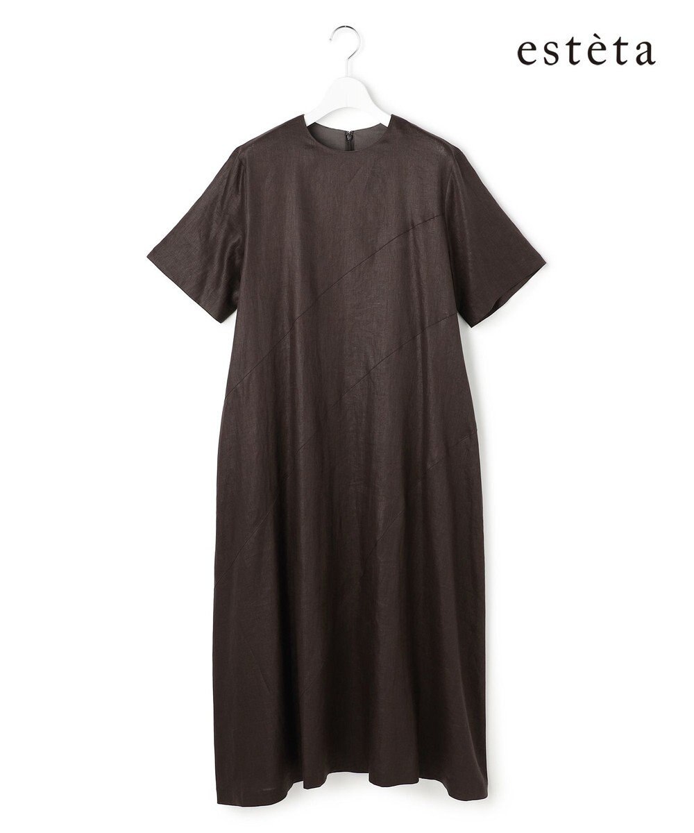 23区 【エステータ】チンツリネン Aライン フレアワンピース 