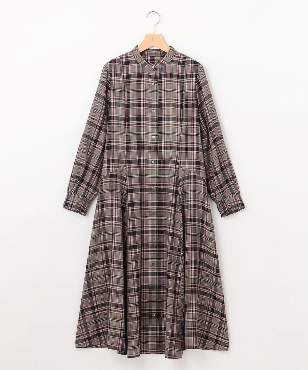組曲 シアーツイルチェック ワンピース 