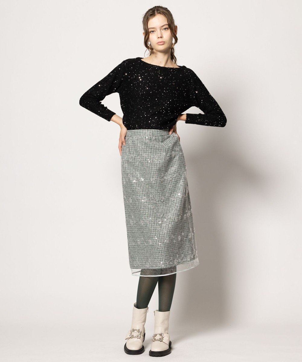 TOCCA SPANGLE OF FLOWER スカート 