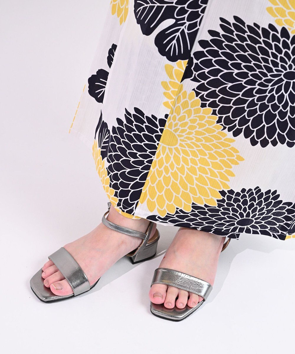 Pointer 日本製 本革スクエアトゥサンダル 