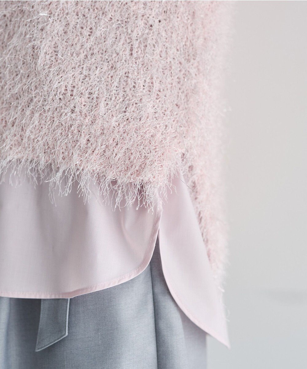 YECCA VECCA ラメ混シャギーニット 