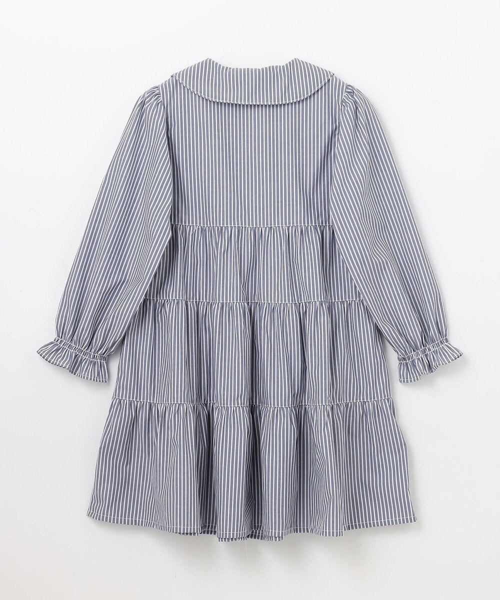 ANY KIDS ストライプ シャツ ワンピース 