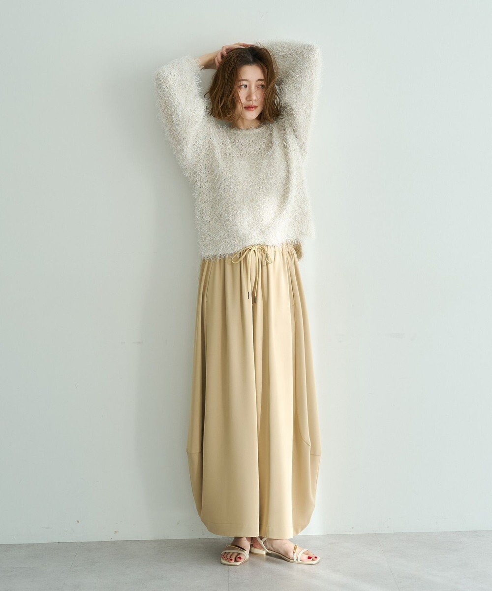 YECCA VECCA ラメ混シャギーニット 