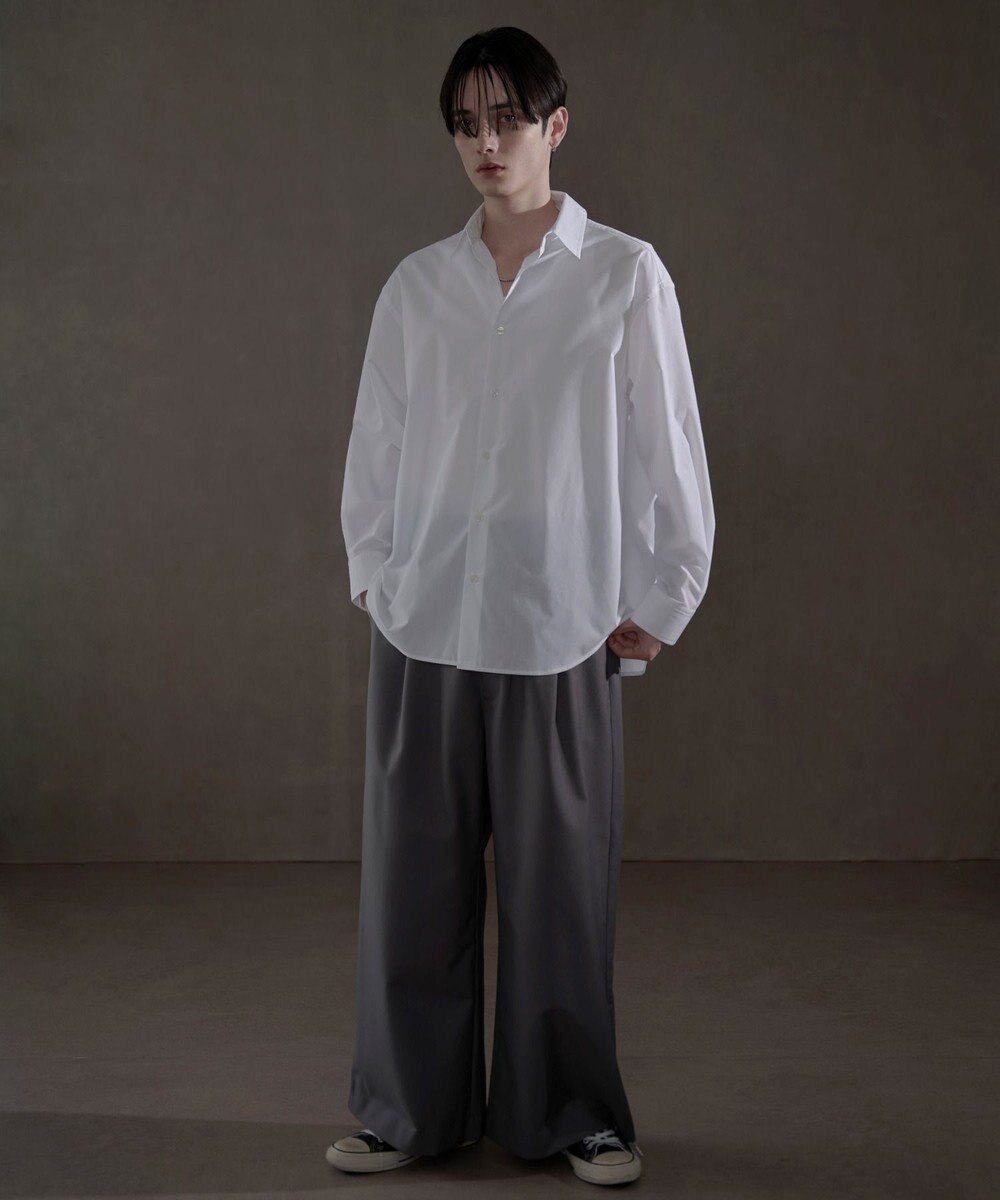 WEGO ブロードルーズシャツ 