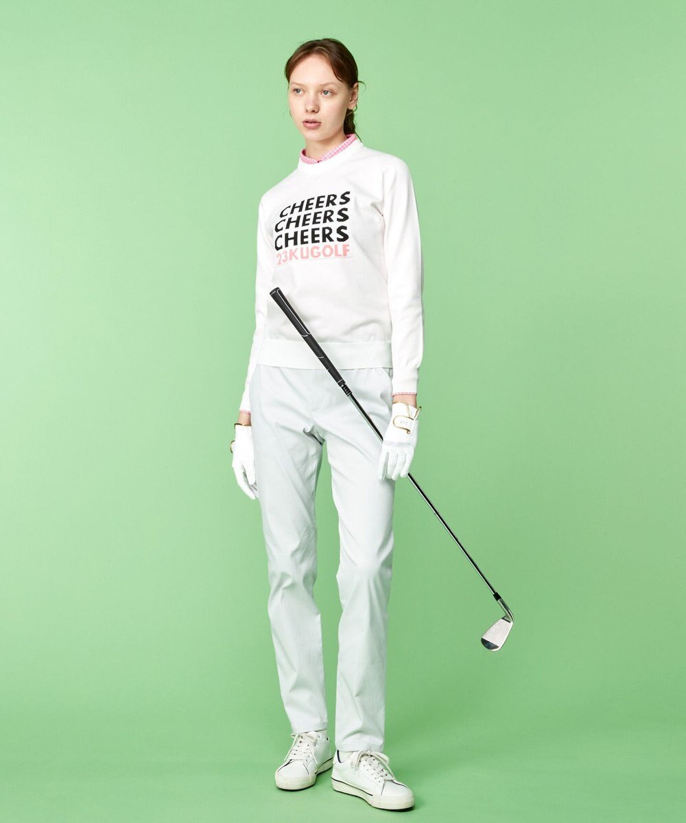 23区GOLF 長年愛される定番！【WOMEN】ハイパワーストレッチ ベーシックパンツ 挿し色で主役に 