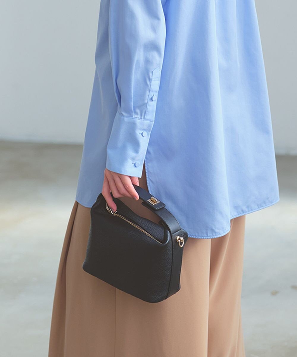 TOPKAPI 【TREASURE TOPKAPI】シュリンクレザー ハンドルオープン ミニ ショルダーバッグ 