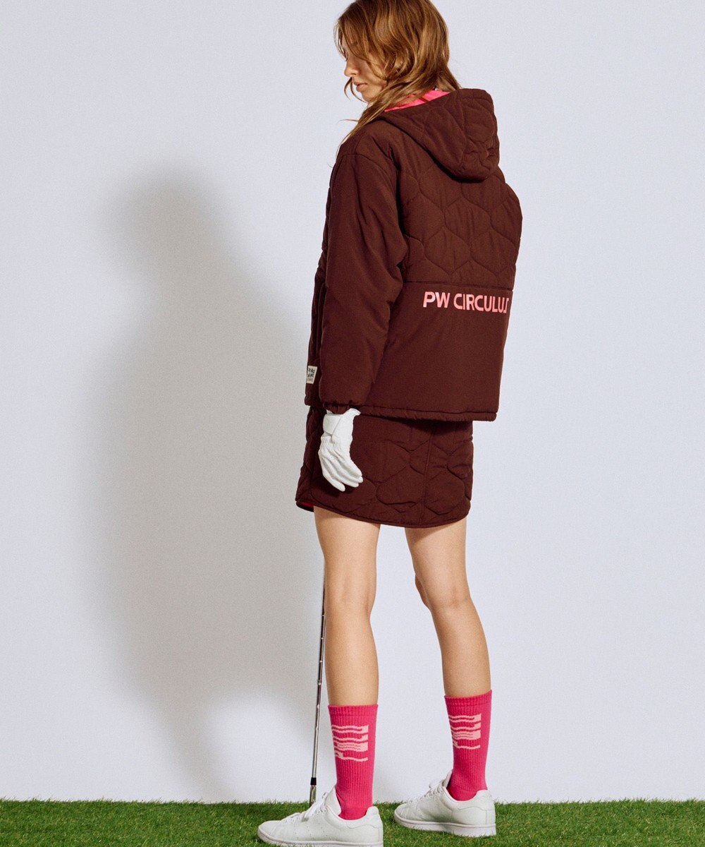 PW CIRCULUS 【撥水加工 / ストレッチ】【WOMEN】キルティング中綿ブルゾン ゴルフウェア レディース 