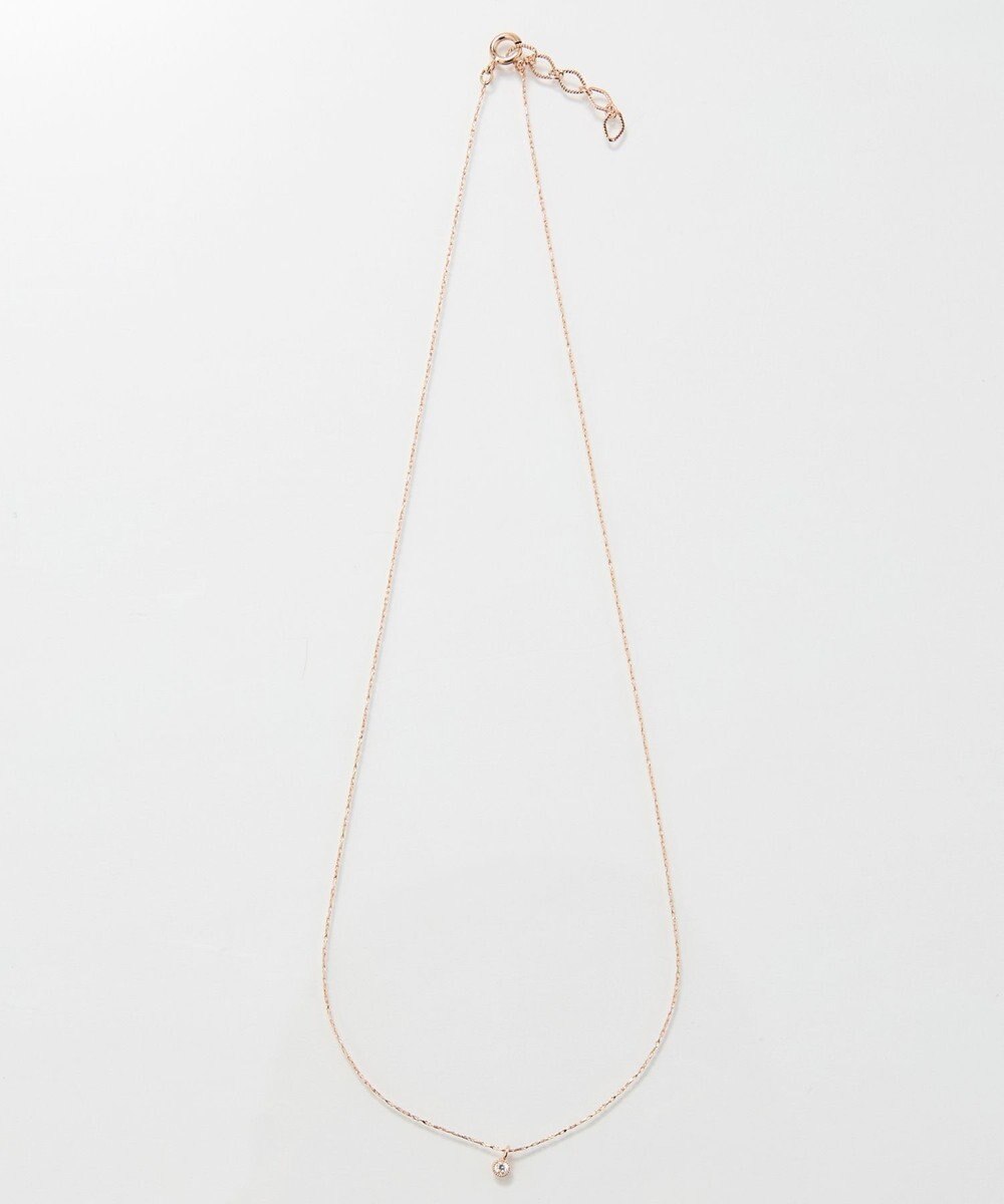 Phoebe 【金属アレルギー対応】シャイニーフチミルネックレス　シャンパンゴールド 