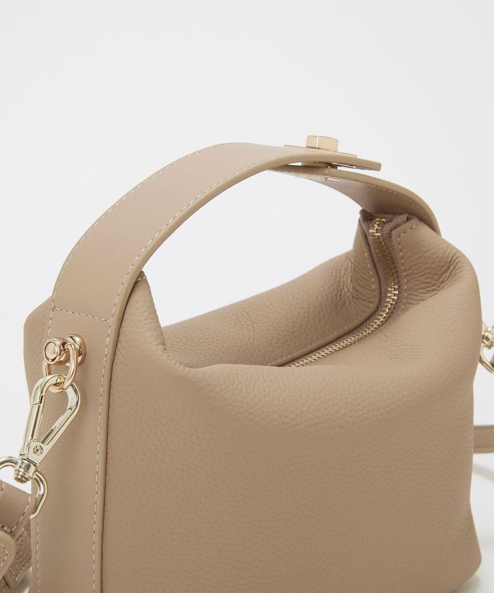 TOPKAPI 【TREASURE TOPKAPI】シュリンクレザー ハンドルオープン ミニ ショルダーバッグ 