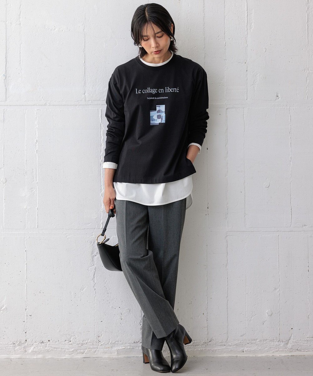 23区 L 【洗える】Le collage ロゴロンTEE 