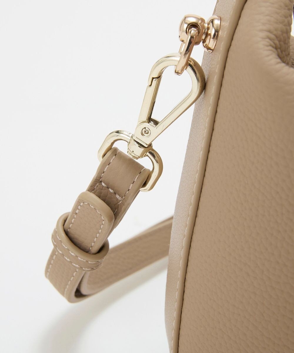 TOPKAPI 【TREASURE TOPKAPI】シュリンクレザー ハンドルオープン ミニ ショルダーバッグ 