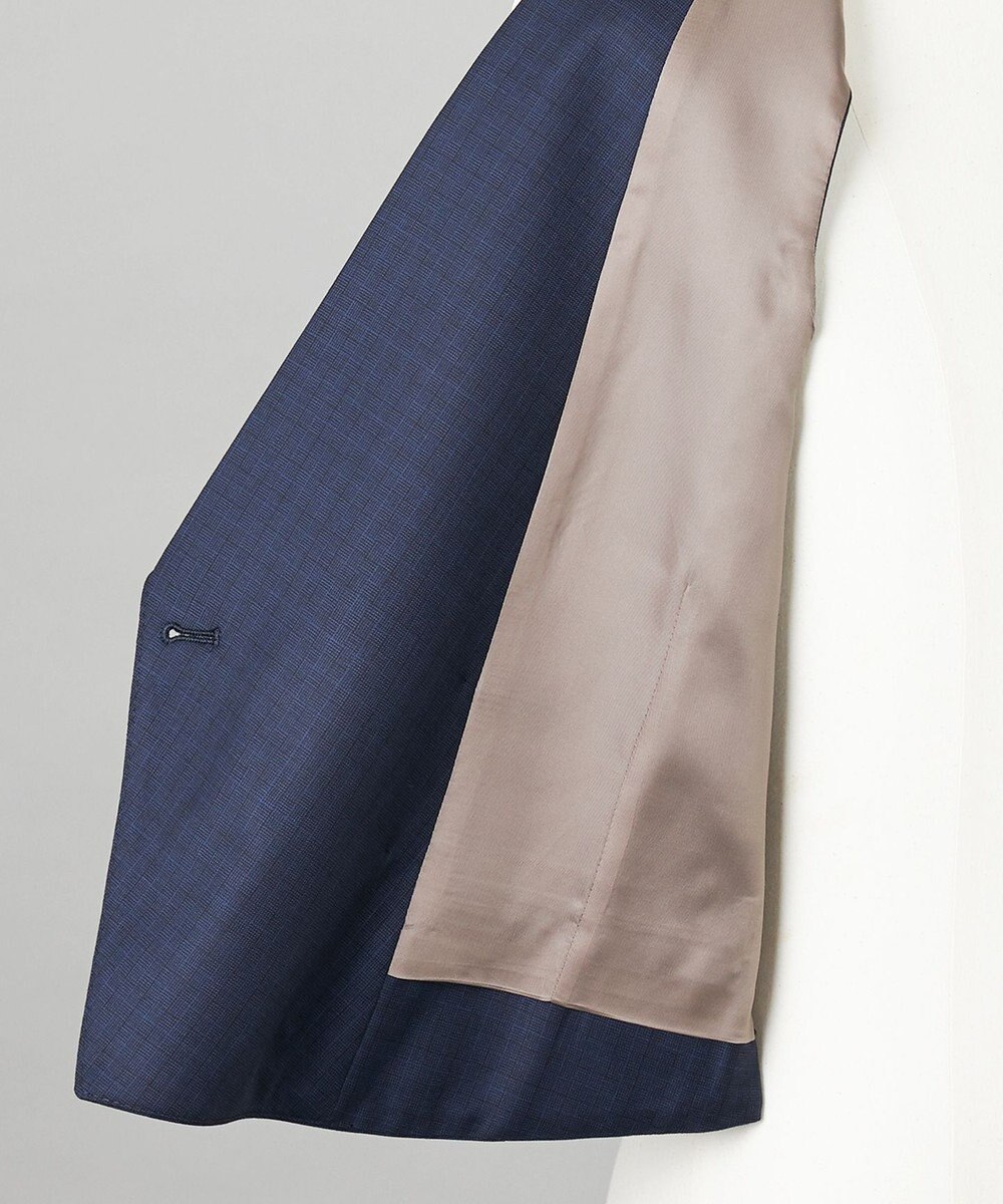 GOTAIRIKU WEB&一部店舗限定【DORMEUIL/ドーメル】IMPERIALJADE/インペリアルジェイド 通年 3ピーススーツ（ネイビー×格子） 