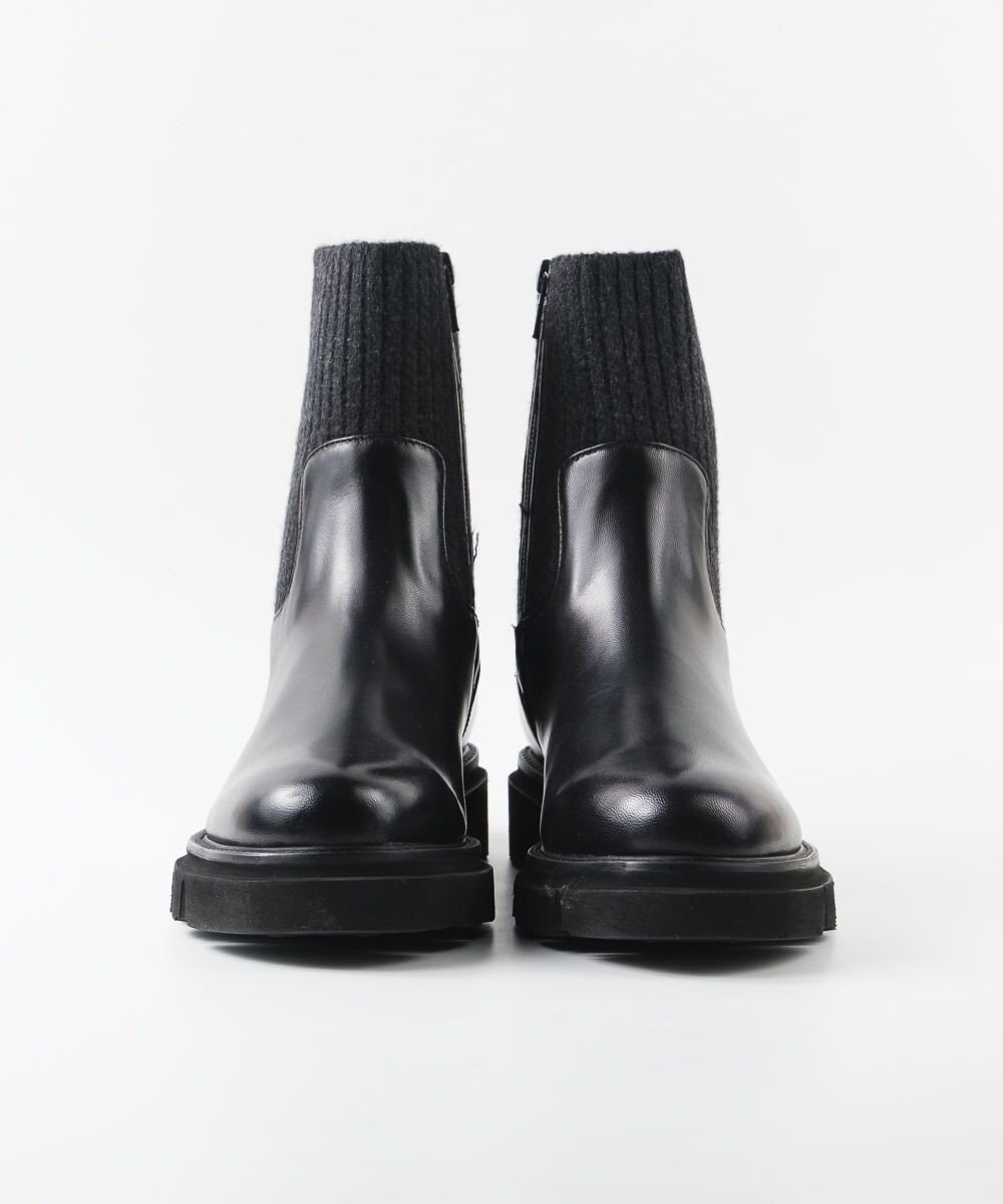 BONTRE 【イタリア製/本革】【LucaGrossi/ルカグロッシ】サイドニットショートブーツ/K148T-VA 