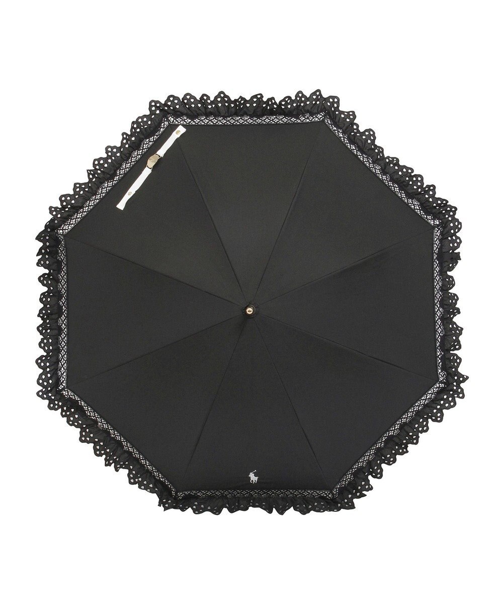 MOONBAT 【遮光/晴雨兼用日傘】POLO RALPH LAUREN(ポロ ラルフローレン) エンブフリル 長傘 遮熱 UV 