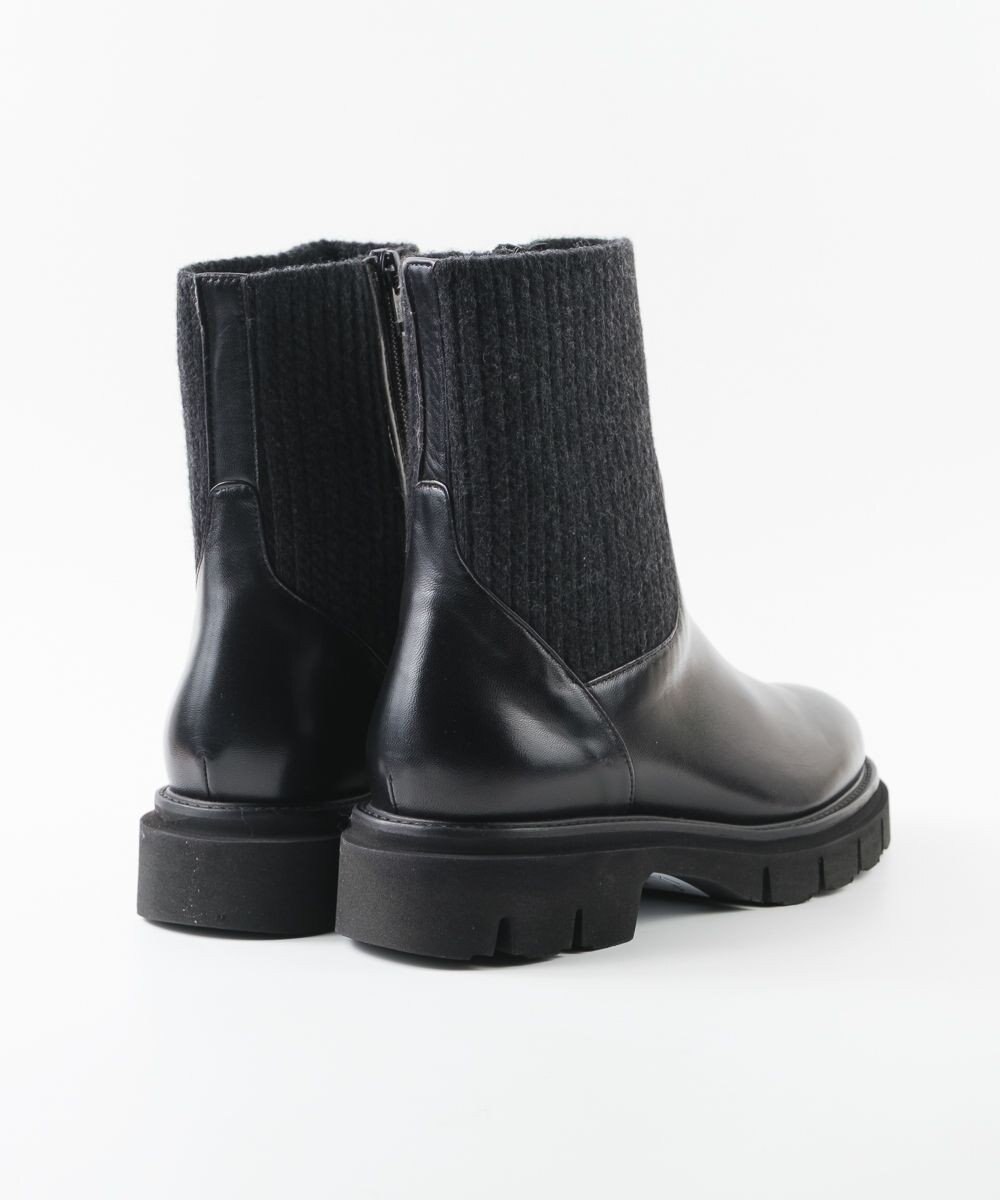 BONTRE 【イタリア製/本革】【LucaGrossi/ルカグロッシ】サイドニットショートブーツ/K148T-VA 