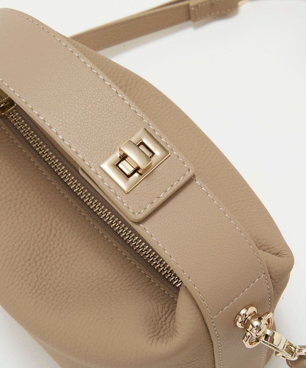 TOPKAPI 【TREASURE TOPKAPI】シュリンクレザー ハンドルオープン ミニ ショルダーバッグ 