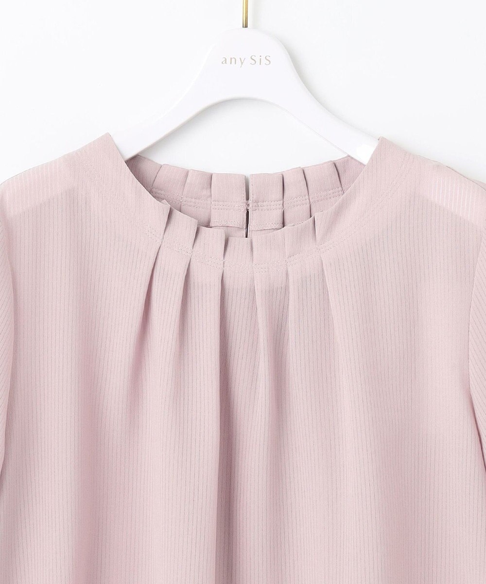 ANY SIS 【美人百花6月号掲載】シアーストライプ ブラウス 