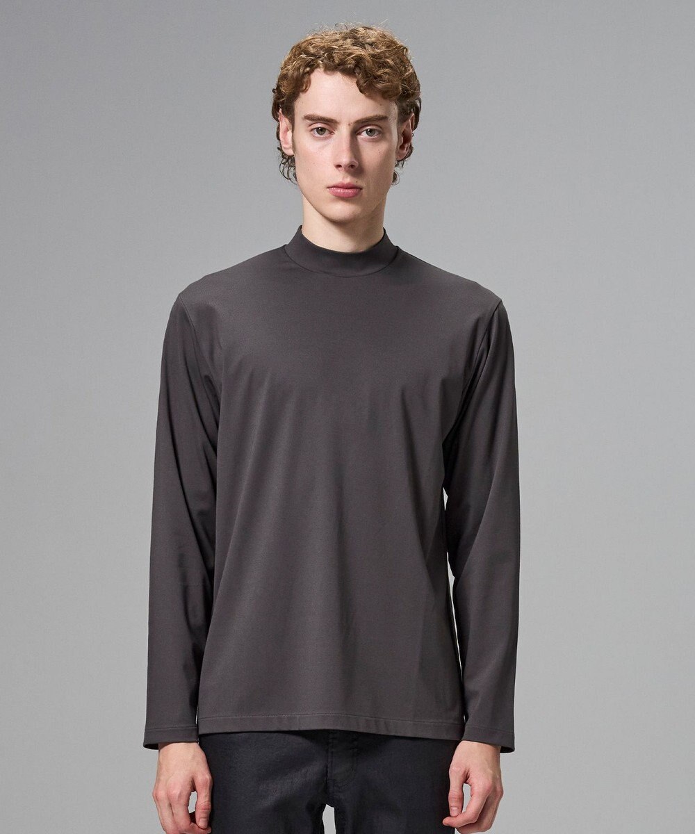 JOSEPH HOMME 新色追加【高機能素材】ハイゲージベアスムース　モックネック長袖Ｔシャツ 