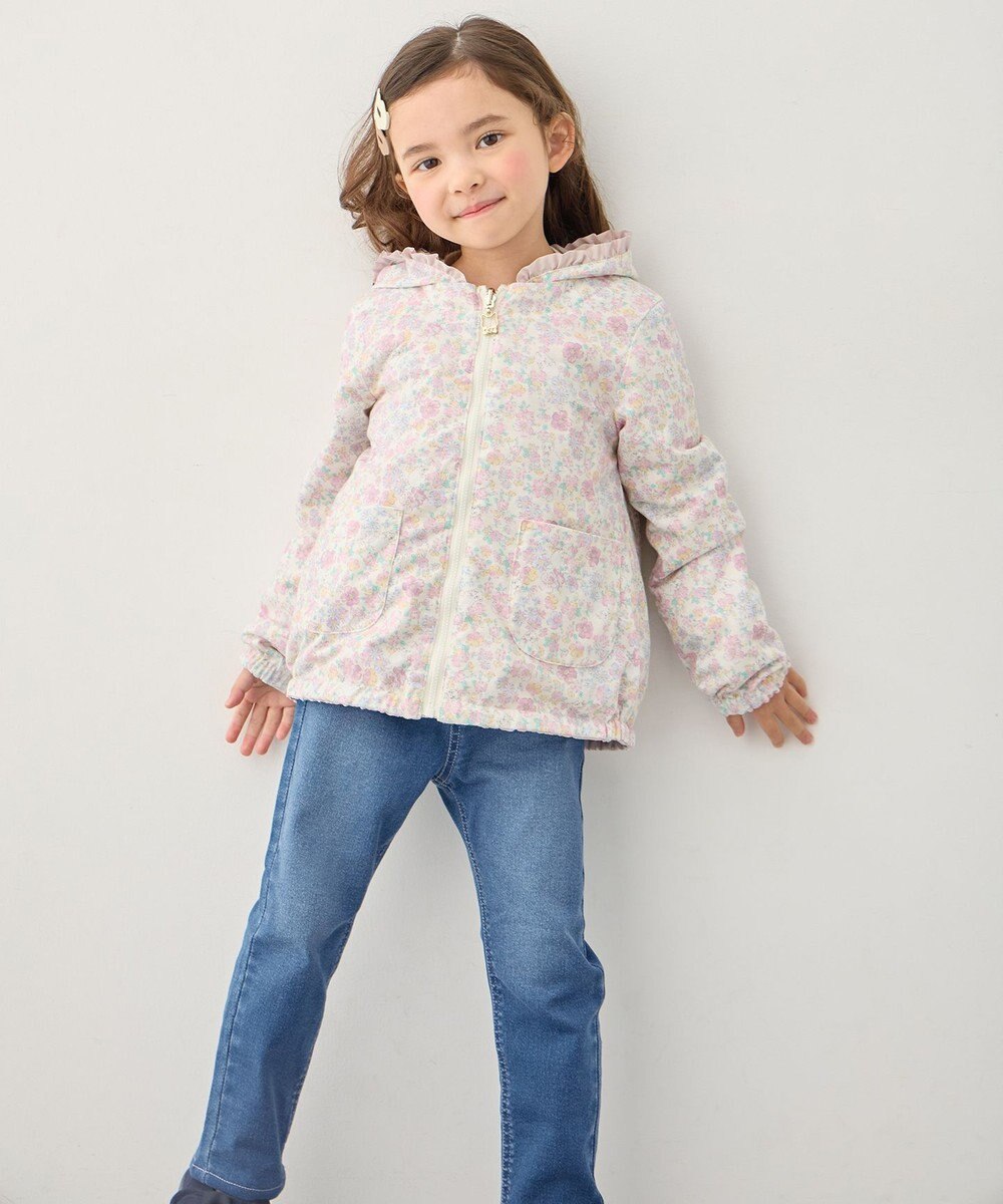 ANY KIDS 【フード取り外し/洗濯機可能】撥水加工リバーシブルゾン 