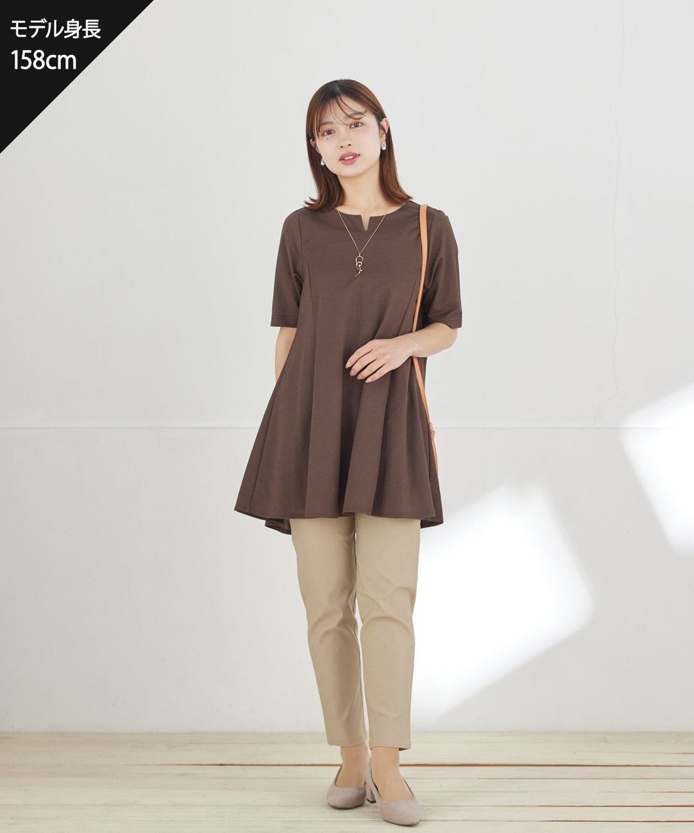 Tiaclasse L 【おのののかさん着用 】「冷凛（ひやりん）」カノコバックフレアカットソー 