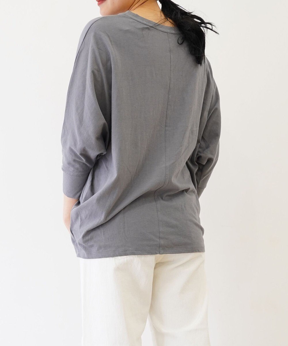 TOQUE 〈大草直子さんアドバイザー〉 【天然素材】タンギスコットン天竺ドルマンTシャツ 