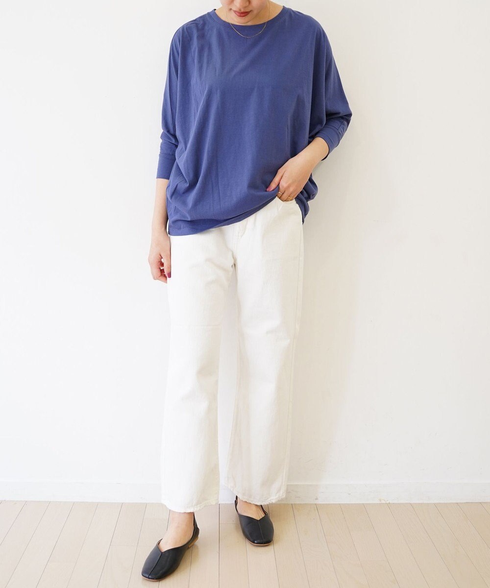 TOQUE 〈大草直子さんアドバイザー〉 【天然素材】タンギスコットン天竺ドルマンTシャツ 