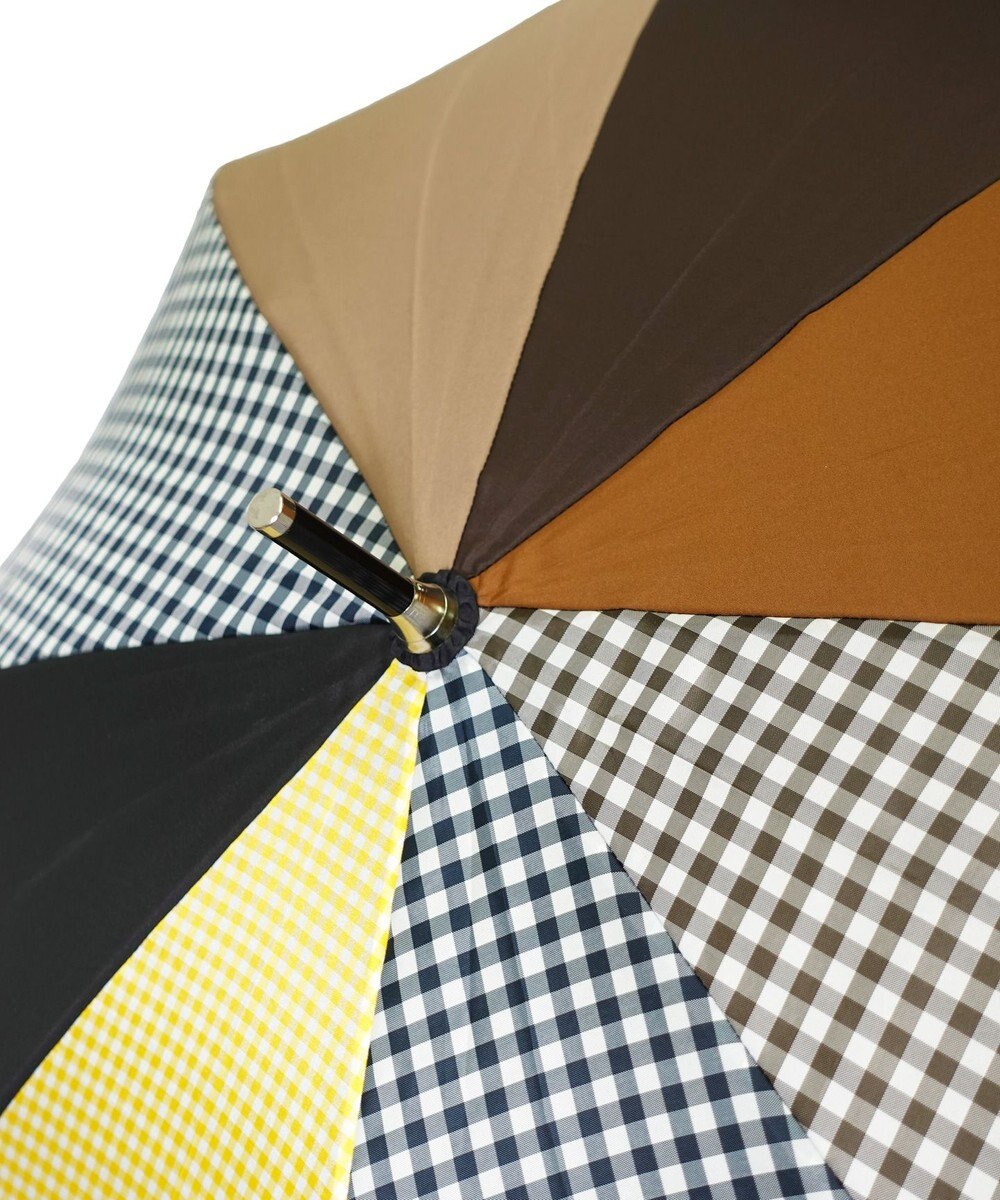 +RING 【UVカット95%以上】【UPF50＋】プラスリング 長傘60cm BRN/GNG T1288 