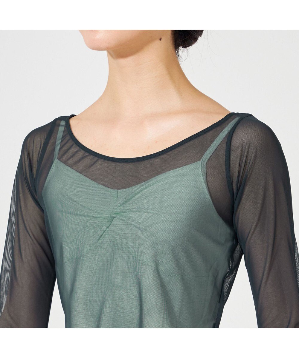 Chacott チュールショートトップ 