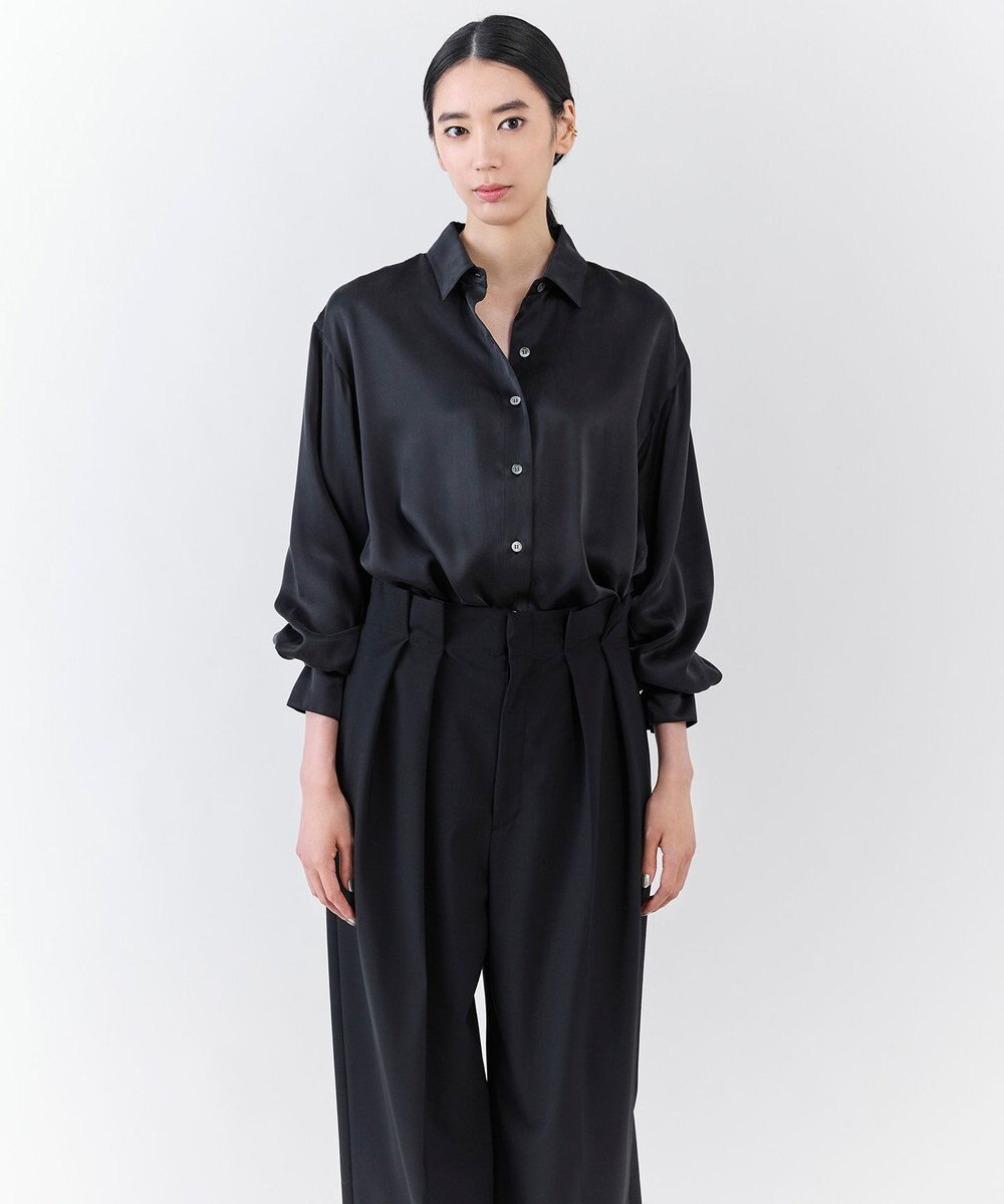 23区 【エステータ】シルクサテン シャツ 