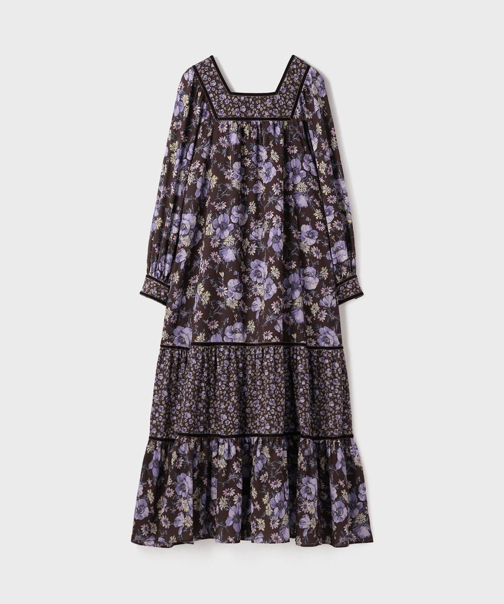 GRACE CONTINENTAL ボタニカルティアードワンピース 