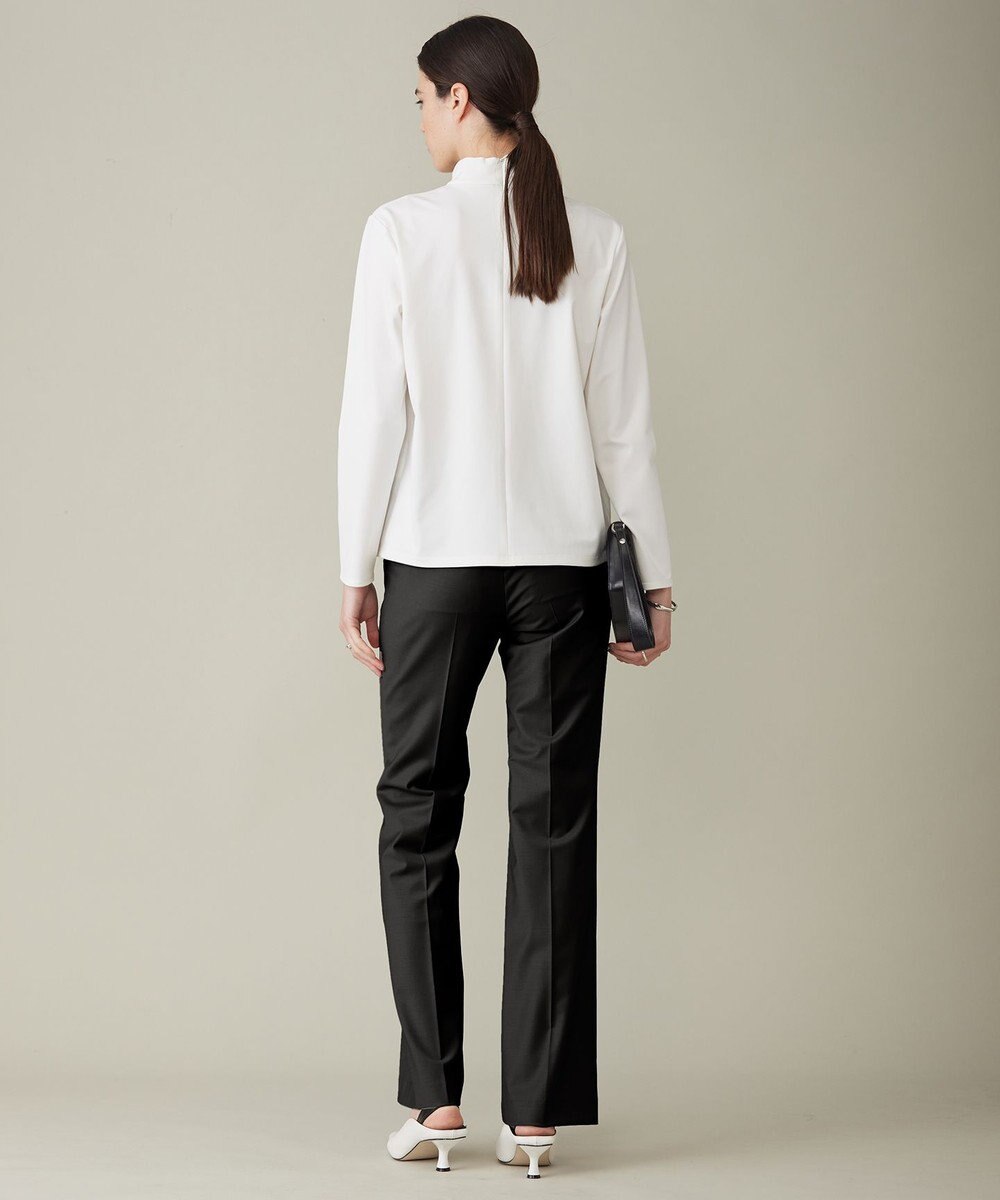 ICB L 【洗える】シャイニースムース ハイネックカットソー 