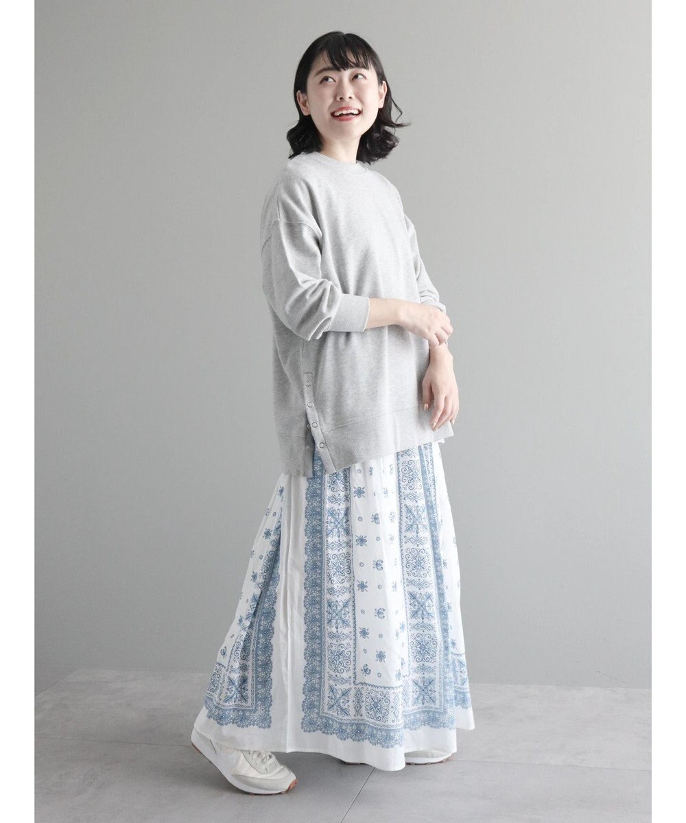 CRAFT STANDARD BOUTIQUE パネル柄マキシギャザースカート 