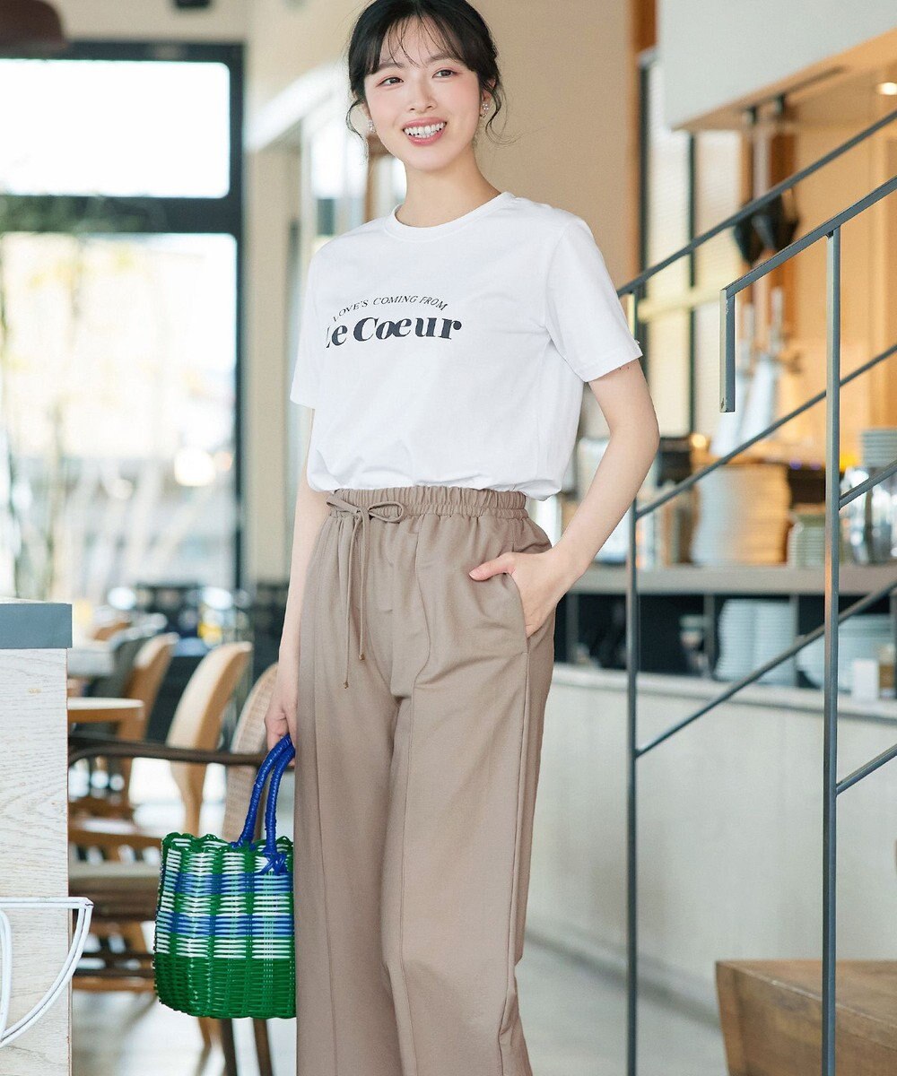 Tiaclasse 【おのののかさん着用】冷凛(ひやりん)カノコカットソーピンタックパンツ 