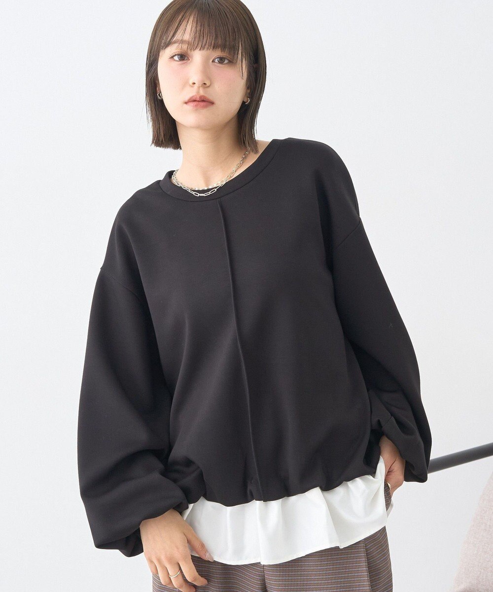 earth music&ecology フリルヘムドッキングプルオーバー 