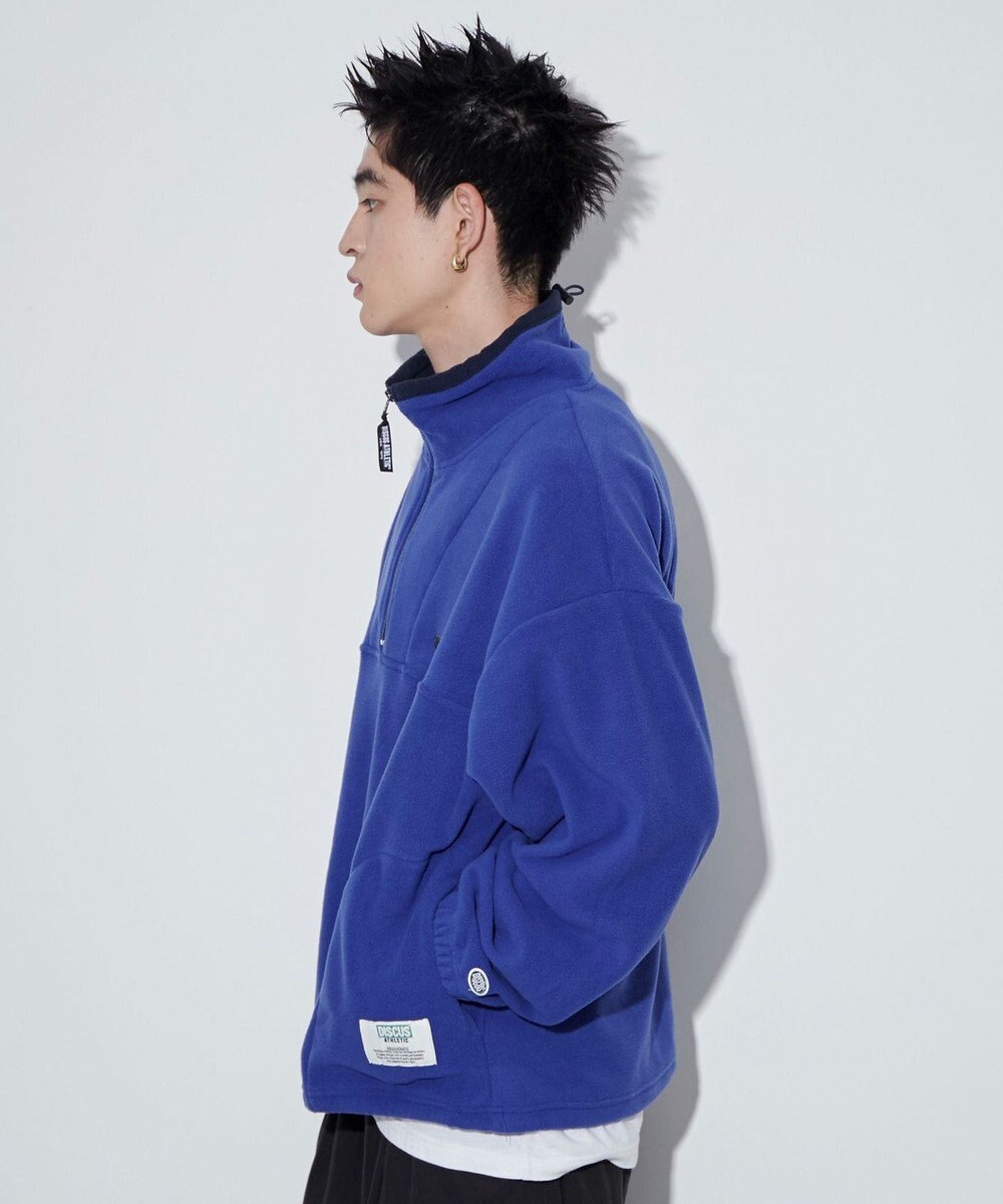 WEGO DISCUSフリースハーフジップPO 