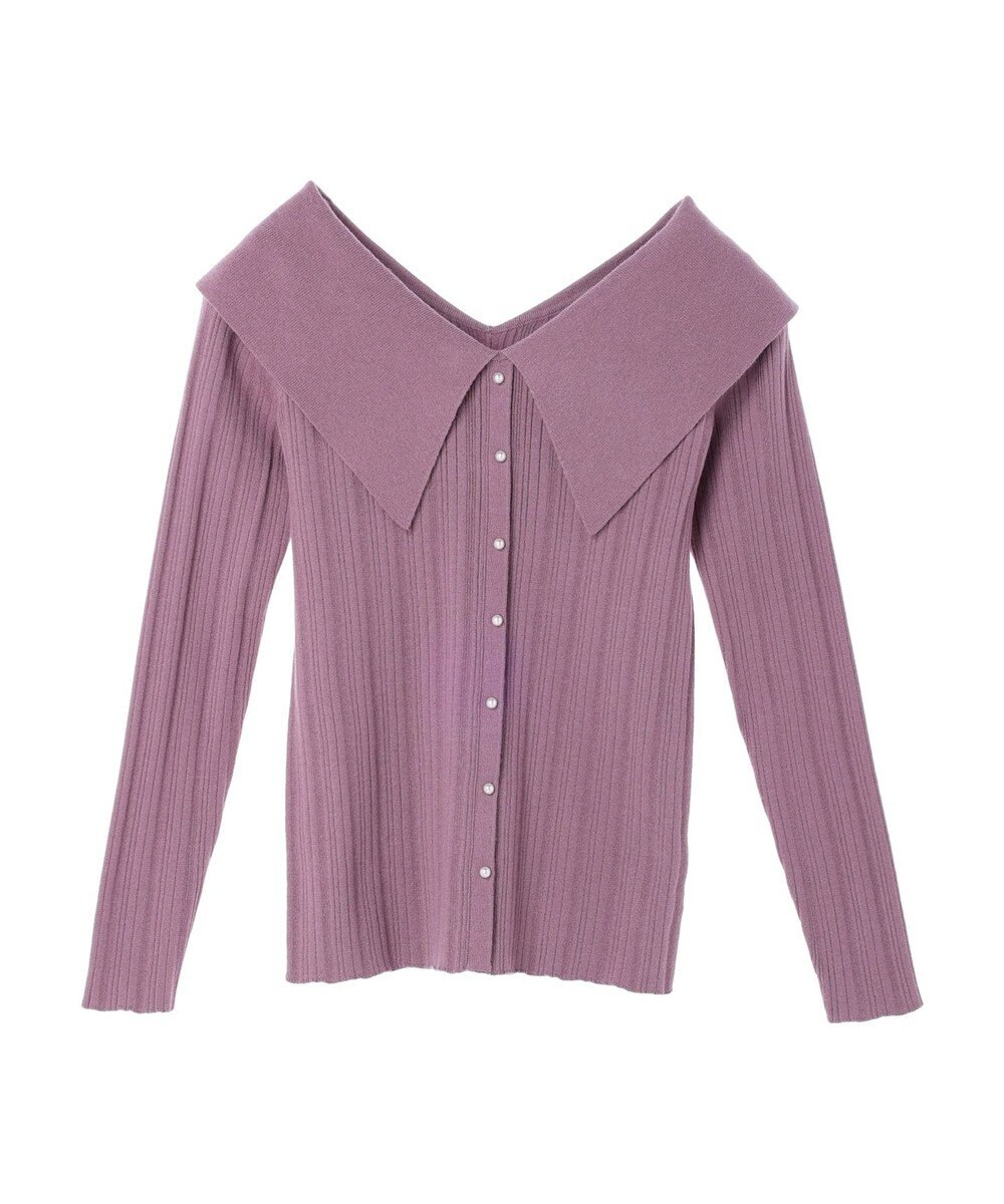 earth music&ecology ２ｗａｙビッグカラーニットプルオーバー 