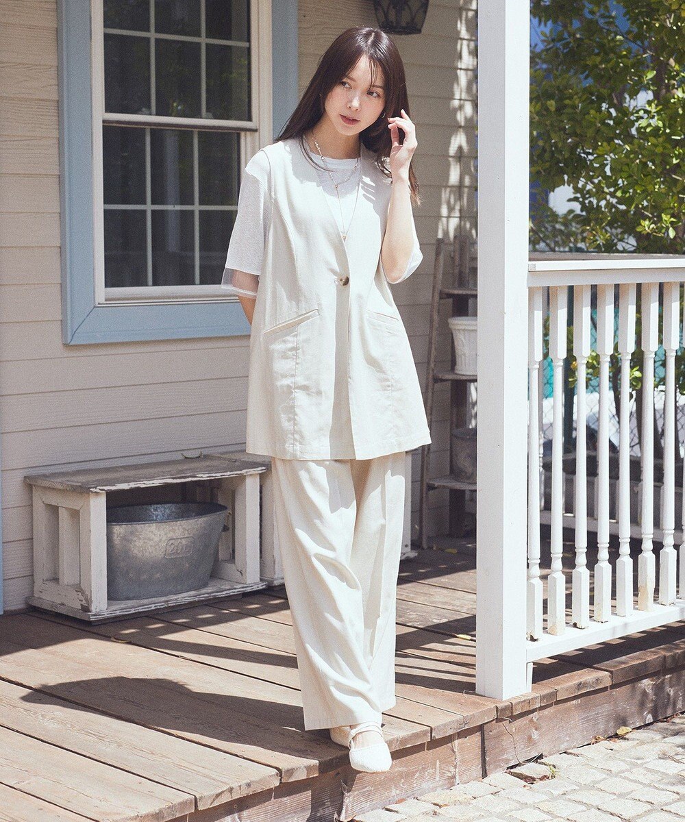 earth music&ecology 【接触冷感/UVカット】リラックスイージーパンツ 