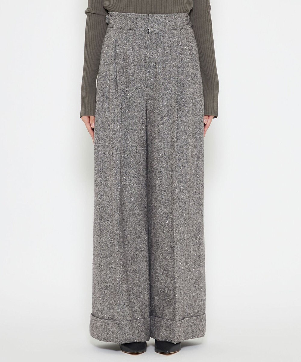 uncrave ネップツイード パンツ（uncrave WHITE） 