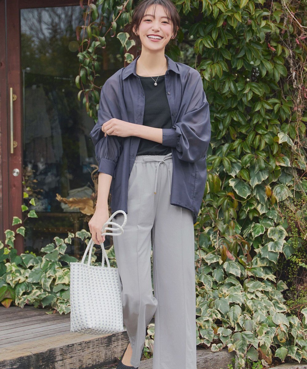 Tiaclasse 【おのののかさん着用】冷凛(ひやりん)カノコカットソーピンタックパンツ 